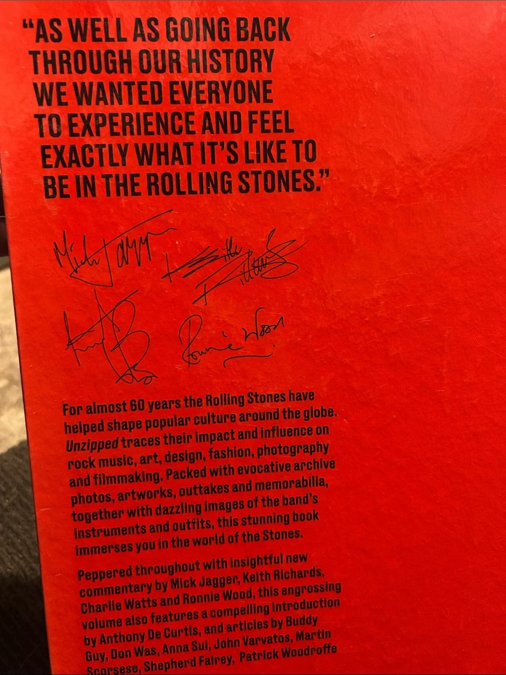 Book the Rolling Stones Unzipped